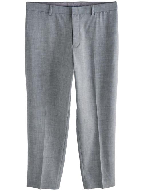 Next Bukser med lægfolder  grå-meleret