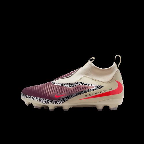 Nike United Jr. Phantom 6 High Academy-fodboldstøvler til flere underlag til større børn - rød