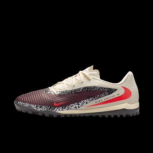 Nike United Phantom 6 Low Academy-fodboldsko til kunstgræs - rød