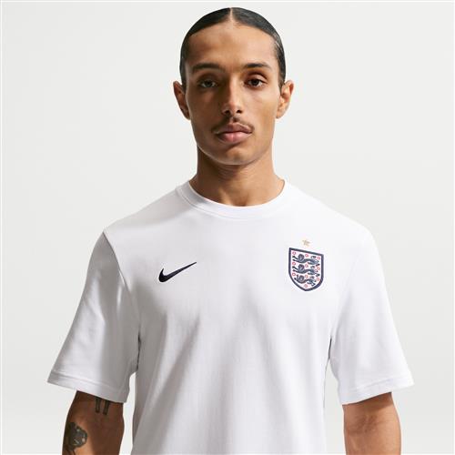 England Nike Dri-FIT-fodbold-T-shirt til mænd - hvid
