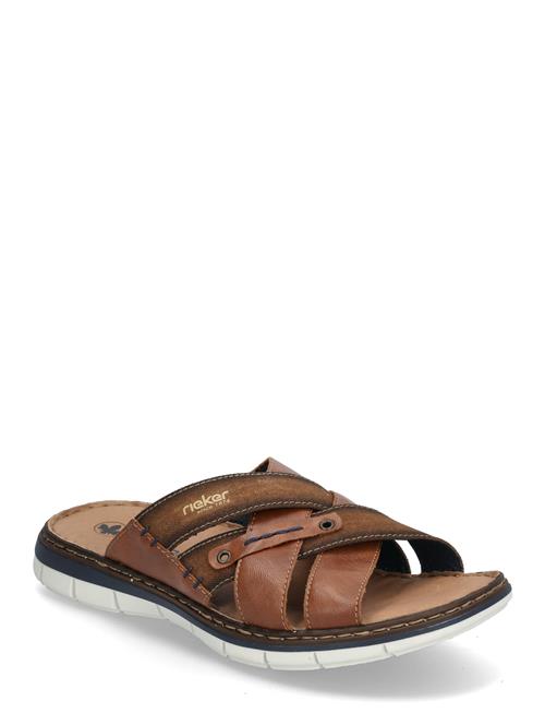 Rieker | Rieker Mens Sandals 25199-22 Brown | 44