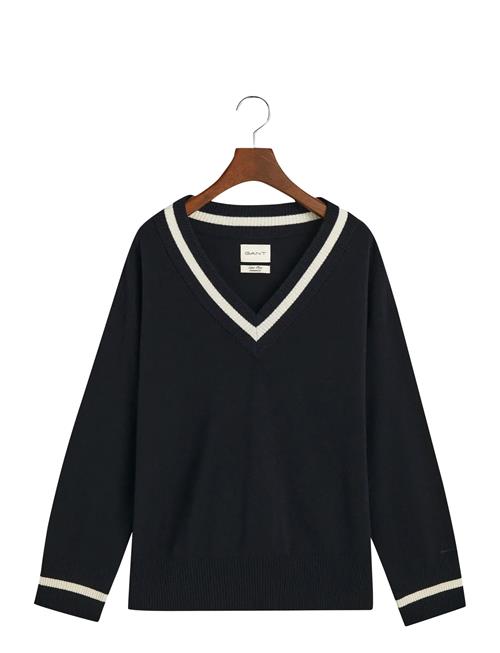 GANT | Superfine Lambswool Cont V-Neck | L