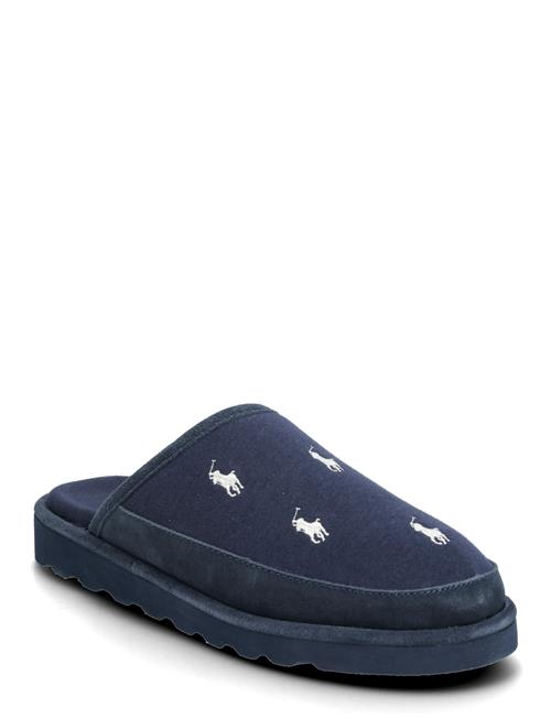 Polo Ralph Lauren | Reade Suede-Trim Polo Pony Scuff Slipper | 42