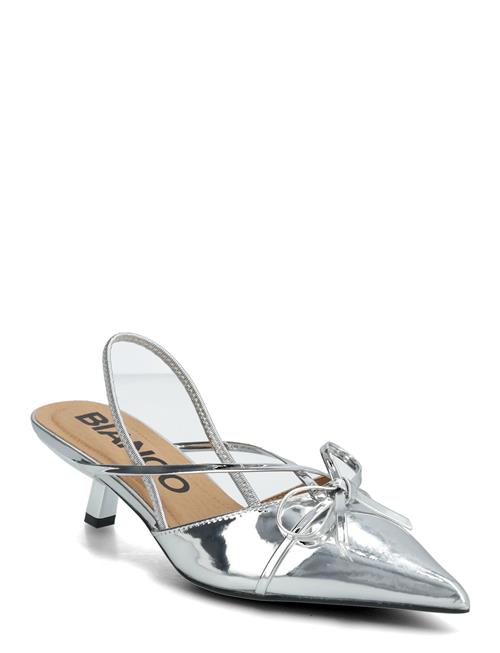 Bianco | Biakristin Kitten Heel Bow Slingback Faux Leather | 37