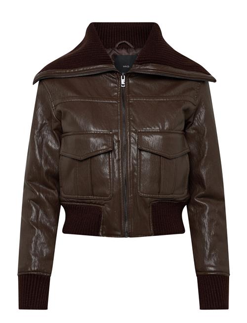 Mango | Faux-Leather Jacket With A Roll-Neck Collar | XL