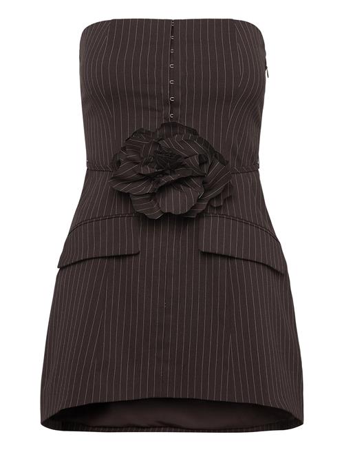 ROTATE | Pinstripe Belted Long Top | 34