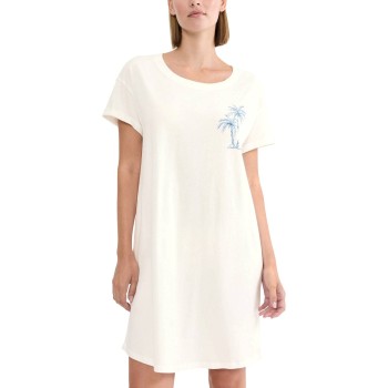 Triumph Nightdress Short Sleeve Offwhite bomuld 42 Dame