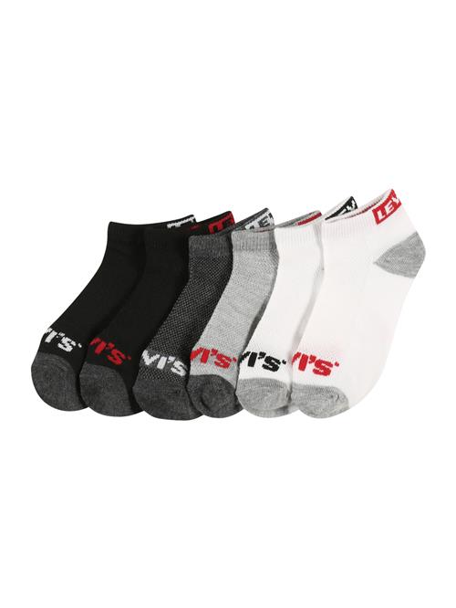 LEVI'S ® Sokker  grå / mørkegrå / rød / sort / hvid
