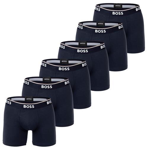 BOSS Boksershorts  mørkeblå / hvid