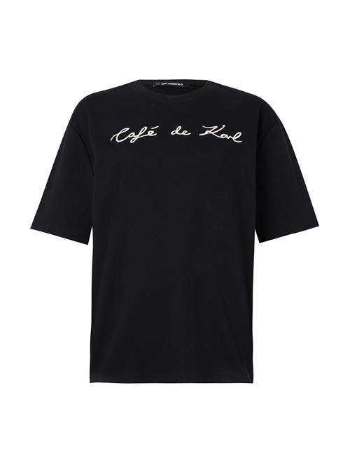 Karl Lagerfeld Shirts 'Karl Lagerfeld x Jorge Parra'  sort / hvid