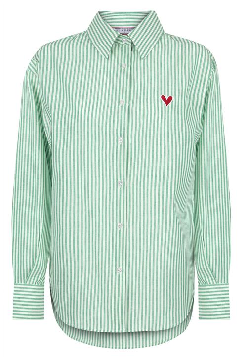 Felix Hardy Bluse  grøn / lysegrøn / rød / hvid