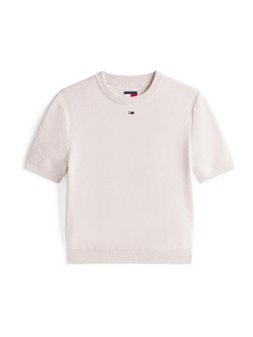 Tommy Jeans Sweatshirt 'ESSENTIAL'  lysebeige / navy / rød / hvid