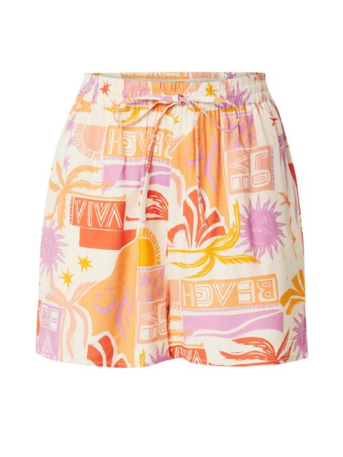 ONLY Bukser 'ONLZUFFY'  orange / koral / eosin / hvid