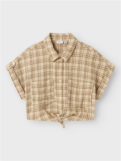 NAME IT Bluse  brokade / lysegul