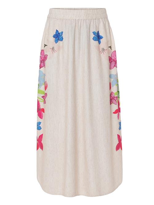 TATUUM Nederdel 'Katia 2'  ecru / lysegrøn / orkidee / magenta