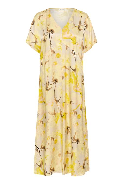 SOAKED IN LUXURY Kjole 'Becca'  elfenben / lysegul / lyselilla