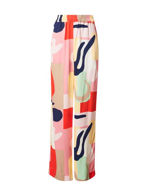 NÜMPH Bukser 'Ulrika'  navy / lyserød / orangerød / hvid