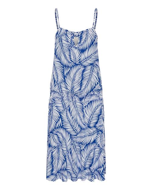 Kaffe Kjole 'Dahlia'  blå / hvid