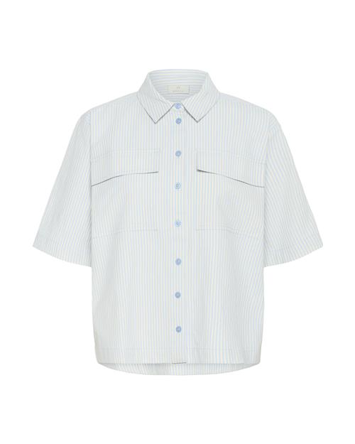 Kaffe Bluse 'KANaya'  chamois / lyseblå