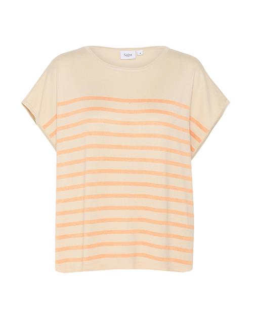 SAINT TROPEZ Pullover 'Mila'  fersken / lyseorange