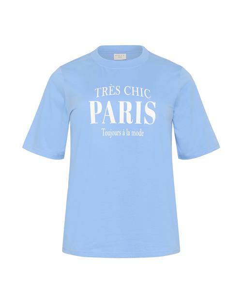 KAFFE CURVE Shirts 'KCfrey'  himmelblå / hvid