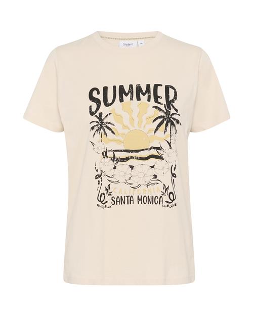 SAINT TROPEZ Shirts 'Kuvi'  creme / sennep / sort