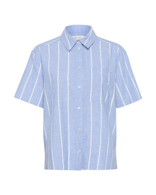 Part Two Bluse 'Renee'  blue denim / hvid