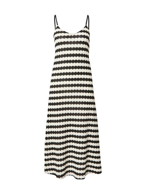 ONLY Strikkjole 'ONLEvara'  sort / hvid