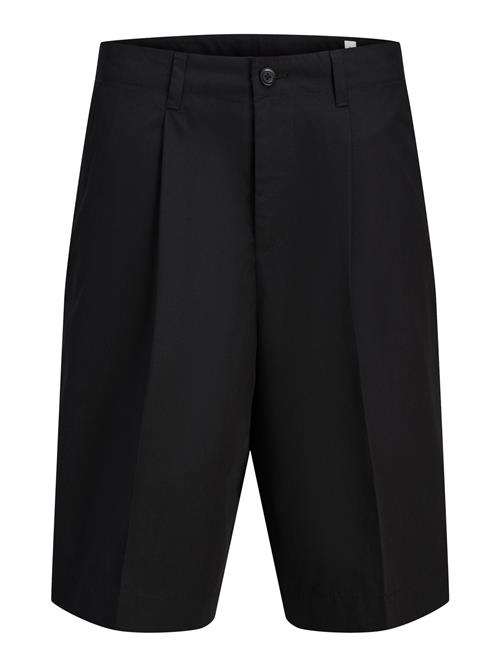 JACK & JONES Bukser med lægfolder  sort