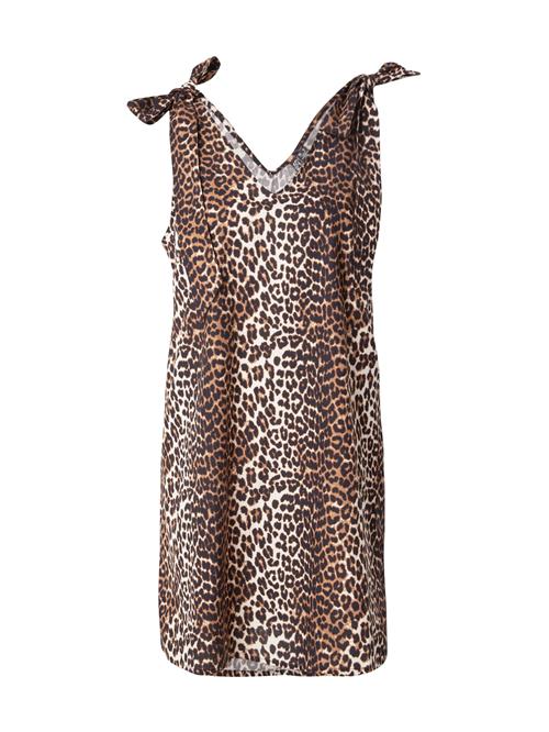 PIECES Kjole 'PCAnnie'  brun / sort / hvid