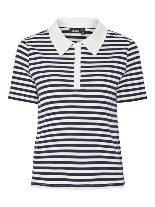 PIECES Shirts 'PCDonna'  navy / hvid