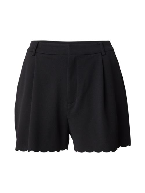 ONLY Bukser med lægfolder 'ONLSILJA'  sort