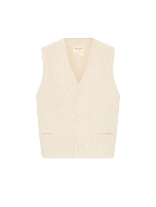 Antioch Vest  ecru
