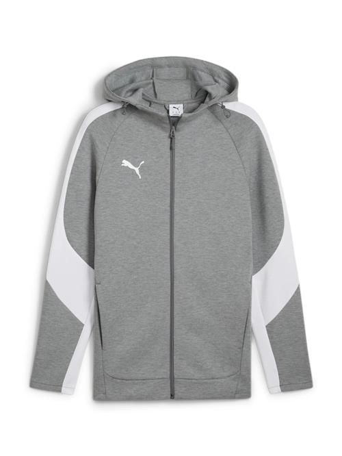 PUMA Sportssweatjakke  grå / hvid