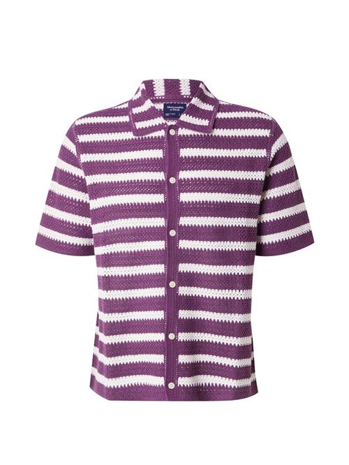 Abercrombie & Fitch Cardigan  fuchsia / hvid