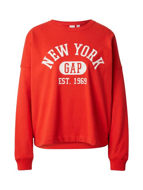 GAP Sweatshirt  orangerød / hvid