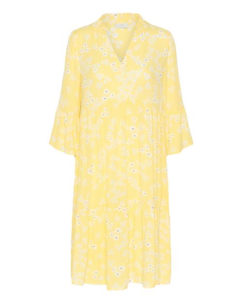 Kaffe Kjole 'Hera Amber'  lysegul / sort / hvid