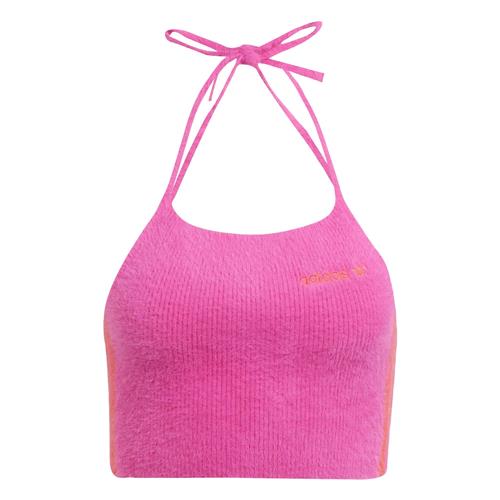 ADIDAS ORIGINALS Sticktop 'Fluffy Knitted Halter'  orange / pink