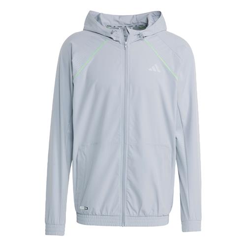 ADIDAS PERFORMANCE Træningsjakke 'Tech Apparel'  sølvgrå / lysegrøn