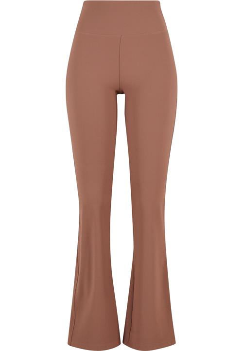 Urban Classics Leggings ' Ladies Flared Leggings Rib '  lysebrun