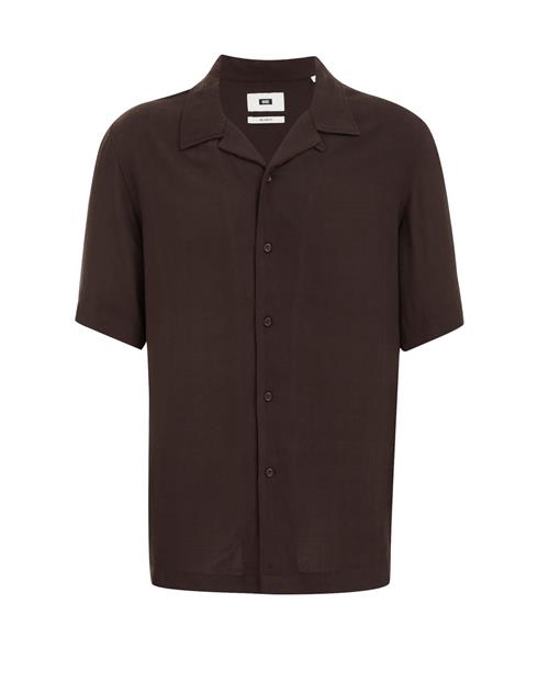 WE Fashion Skjorte  mørkebrun