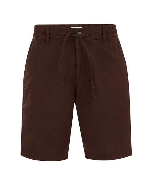 WE Fashion Lærredsbukser  mørkebrun