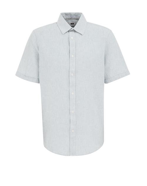 WE Fashion Skjorte  lyseblå / hvid