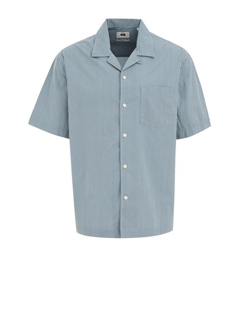 WE Fashion Skjorte  navy / lyseblå