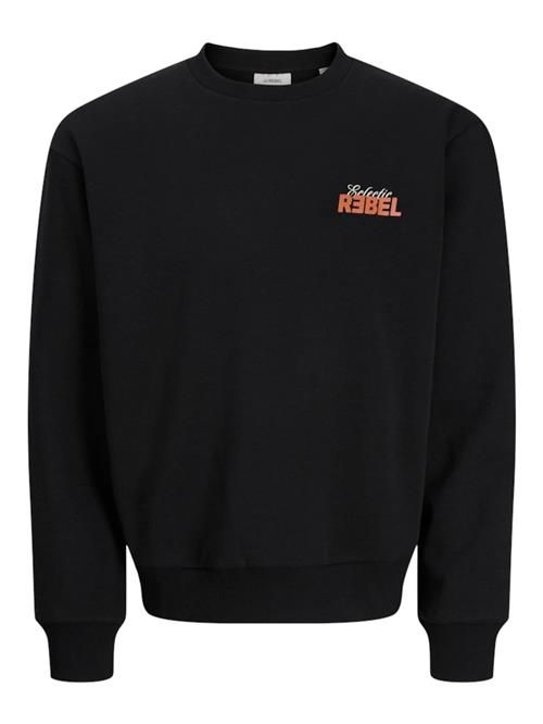 JJ Rebel Sweatshirt 'JREBJIM'  mandarin / sort / offwhite