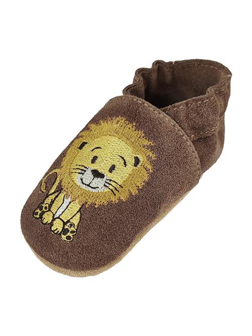 BECK Hjemmesko  mørkebrun / gul / sort / hvid