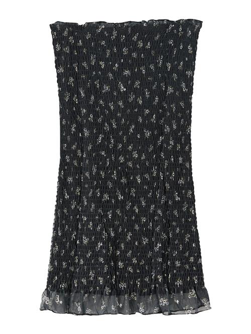 Bershka Sommerkjole  lysegrå / sort