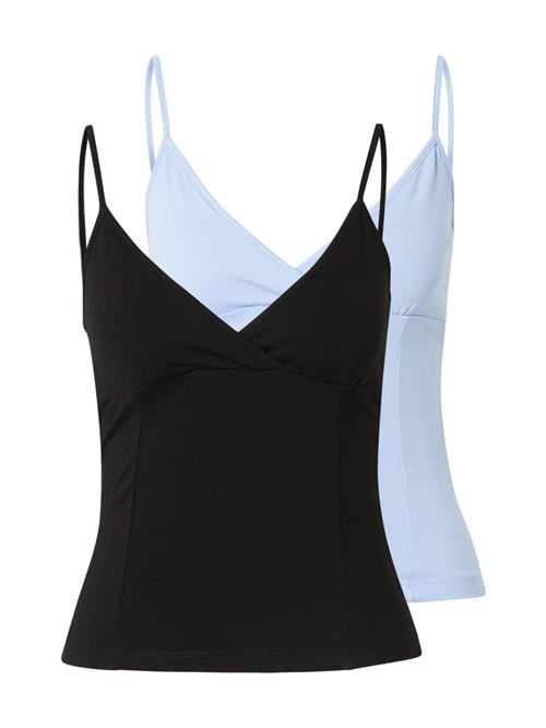 WEEKDAY Overdel 'Lizzy'  lyseblå / sort