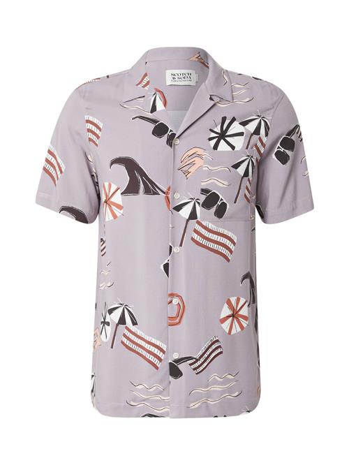 SCOTCH & SODA Skjorte  lyselilla / sort / offwhite