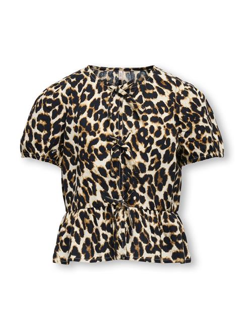 ONLY GIRLS Bluse  ecru / brun / sort